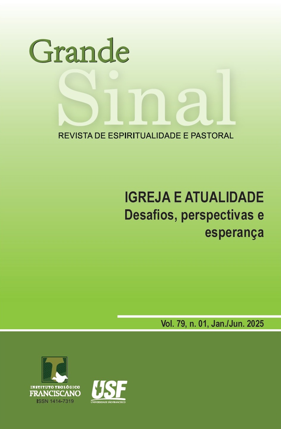 Visualizar v. 79 n. 01 (2025): IGREJA E ATUALIDADE: Desafios, perspectivas e esperança